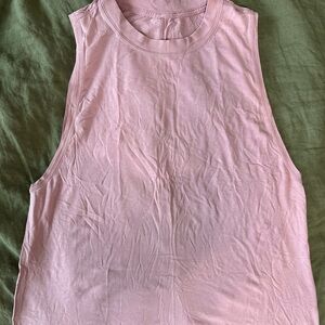Lululemon Pink Sleeveless Crewneck Tank Top